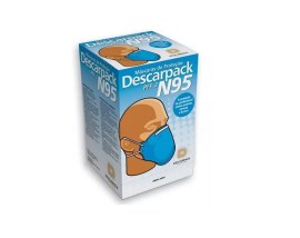 Máscara Descartável PFF2 N95 - 20 Unid - Descarpack